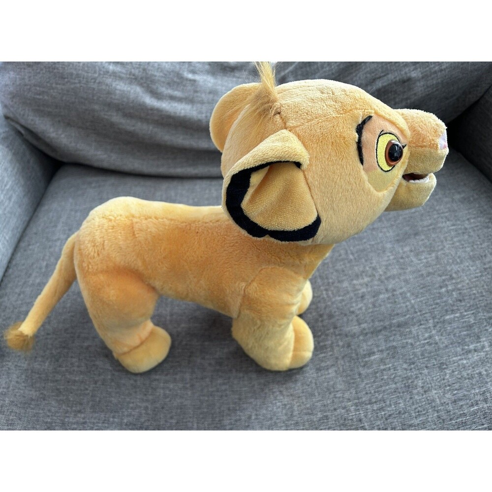 Disney The Lion King Talking Moving Simba Lion 14" Plush Stuffed Toy Tested